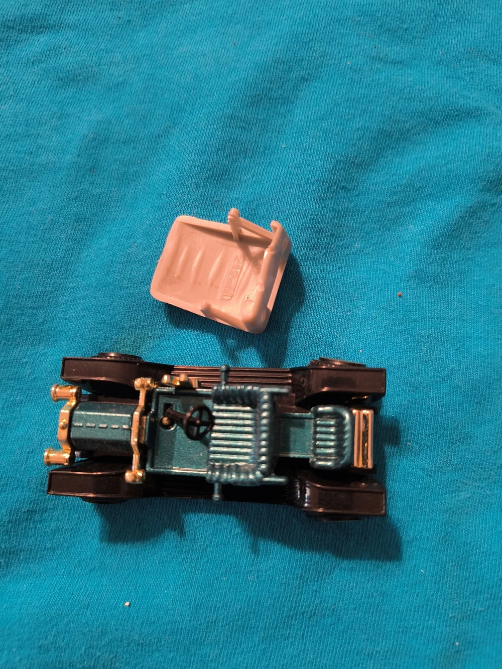 Pierce Arrow & REO Vintage-Style Toy Car Set - Blue and Tan